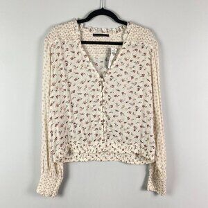 Abercrombie & Fitch Cream Floral Blouse